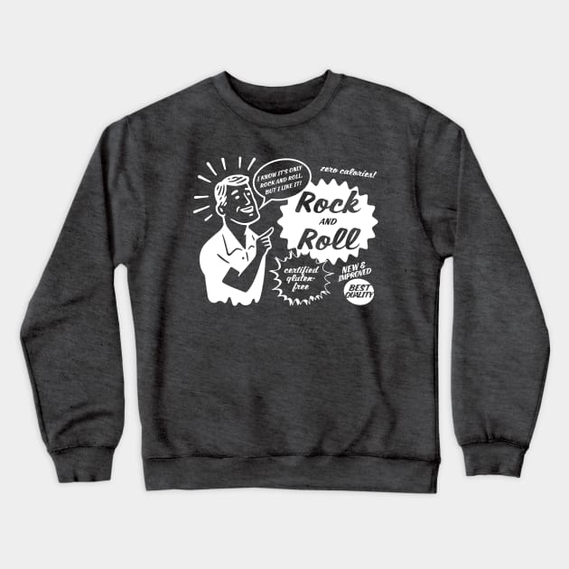 Rock and Roll - light on dark Crewneck Sweatshirt by GeePublic